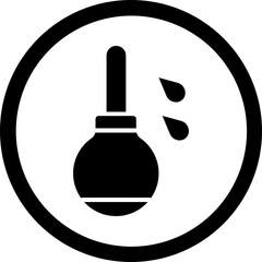 Fototapeta premium Enema Glyph Black Icon