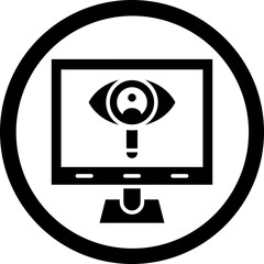 Observation Glyph Black Icon