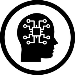 Machine Perception Glyph Black Icon
