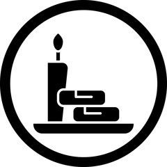 Spa Glyph Black Icon