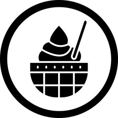 Ice Cream Glyph Black Icon