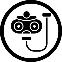 Diver Glyph Black Icon
