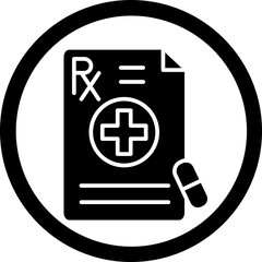 Prescription Glyph Black Icon