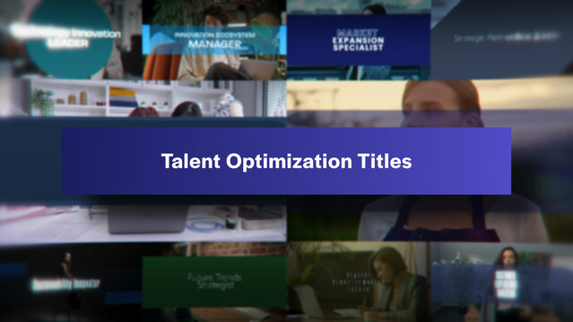 Talent Optimization Titles | 10 Motion Titles with Control Panels