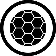 Football Glyph Black Icon
