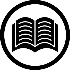 Learning Glyph Black Icon