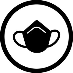 Mask Glyph Black Icon