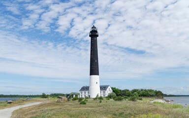 Leuchtturm auf der Südspitze der Halbinsel Sworbe auf  Saaremaa, Estland