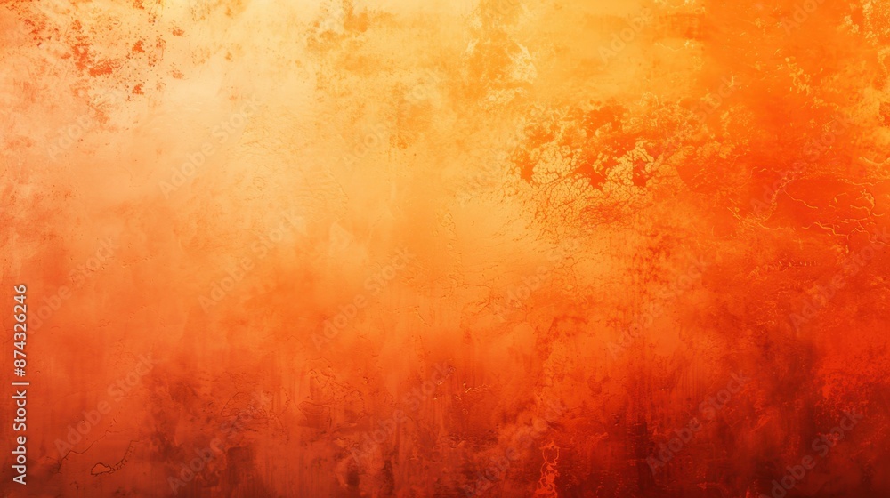 Aufkleber high-resolution image of an abstract mellow pastel orange color gradient minimalist background , noi