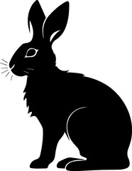 silhouette of a rabbit