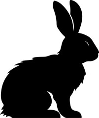 silhouette of a rabbit