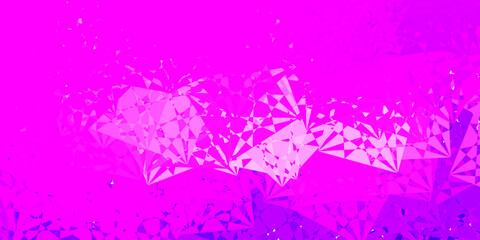 Light Purple vector pattern with polygonal shapes.