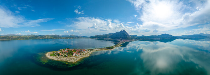Lake Egirdir of Turkey is situated in the Isparta province. It is also known as the 'seven colored...