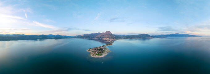 Lake Egirdir of Turkey is situated in the Isparta province. It is also known as the 'seven colored...