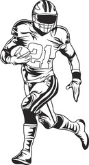 american football player vector t shirt design illustration