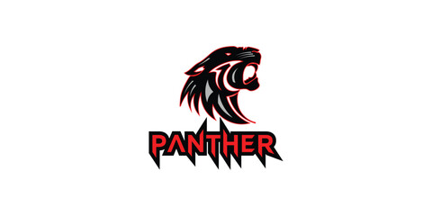 Creative panther logo design with unique concept , premium vector