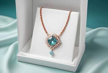 Dramatic high-contrast photograph highlighting the brilliant sparkle and shine of a stunning diamond and gold necklace, presented on a dark, velvety surface. mockup