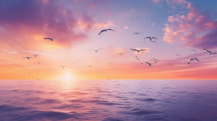 Obraz premium sunset over the sea
