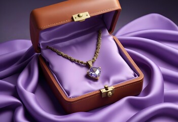 Dramatic high-contrast photograph highlighting the brilliant sparkle and shine of a stunning diamond and gold necklace, presented on a dark, velvety surface. mockup