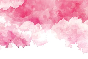 Fototapeta premium pink sky sweet water color painting effect nature pain art hand drawing for valentine wedding card decoration 