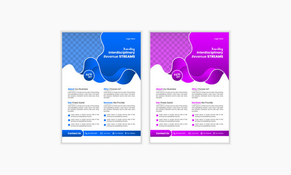 Set of Editable banner design template. Layout template, brochure background. A4 size for poster, flyer or cover.