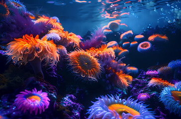 coral reef in the sea