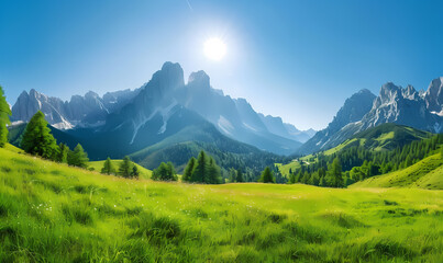 Obraz premium landscape in the mountains