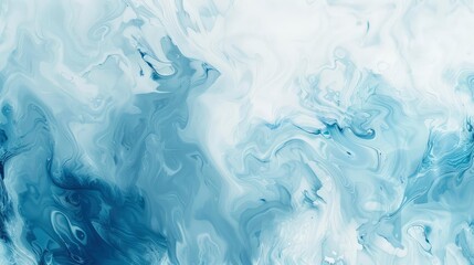 Obraz premium Abstract blue and white marbling background.