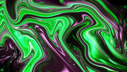4K Abstract background of green slime. Mucus, radioactive, spooky ooze, and sticky liquid snots.