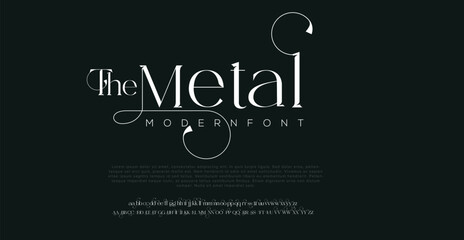 Movie Silver Metal Chrome Alphabet Font. Typography modern sport style fonts set for cinema, poster, logo. vector illustration