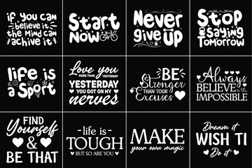 Motivational Svg Design Bundle