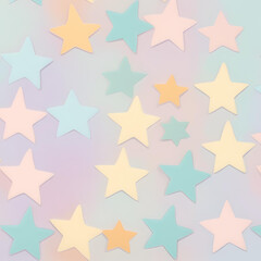 Obraz premium Little Star Pastel background