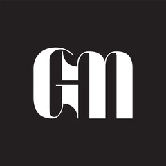 GM logo design vector
