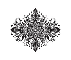 Mehndi lace vector design,awesome Mehndi lace svg,high resolution printable Mehndi lace artwork.