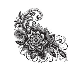 Mehndi lace vector design,awesome Mehndi lace svg,high resolution printable Mehndi lace artwork.