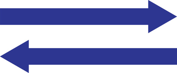  Blue long Arrow Design Double Arrow Icon  eps 10.