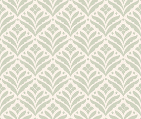 Classic art deco vector seamless pattern. Abstract vintage background. Geometric damask texture.