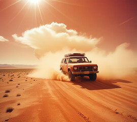 3d photo of a off road car wallpaper made with generative AI © mudasir