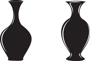 Vase vector silhouette 