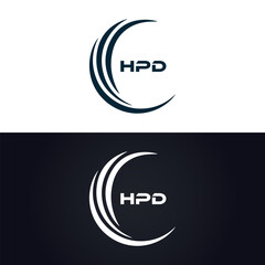 HPD logo. H P D design. White HPD letter. HPD, H P D letter logo design. H P D letter logo design in GOLD, GOLDEN LOGO, THREE, style. letter logo set in one artboard. H P D letter logo vector design.	