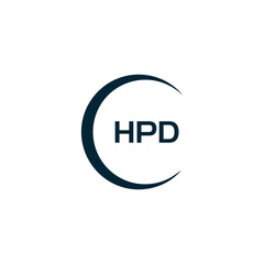 HPD logo. H P D design. White HPD letter. HPD, H P D letter logo design. H P D letter logo design in GOLD, GOLDEN LOGO, THREE, style. letter logo set in one artboard. H P D letter logo vector design.	