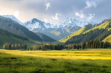 landscape in the mountains