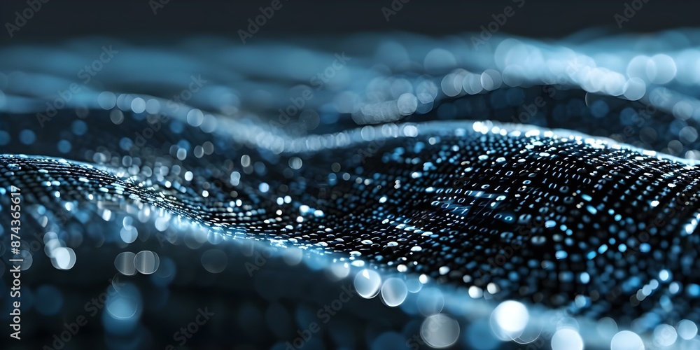 Poster futuristic big data technology background with a modern aesthetic and design. concept big data techn
