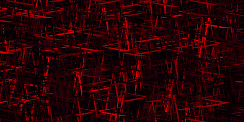 Dark Pink vector template with repeated sticks.