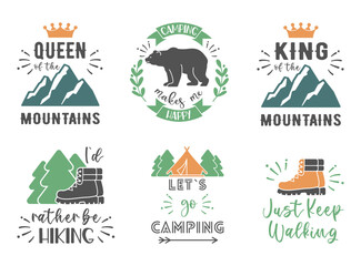 Camping EPS Design, Print on T-Shirts, Mugs, Birthday Cards, Cuts and More Use. Cuttable vector template