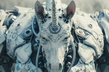 steampunk robot unicorn