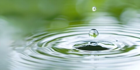 Water conservation crucial for sustainable living. Concept Sustainability, Environment, Water Conservation
