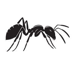 Ant black illustration design eps