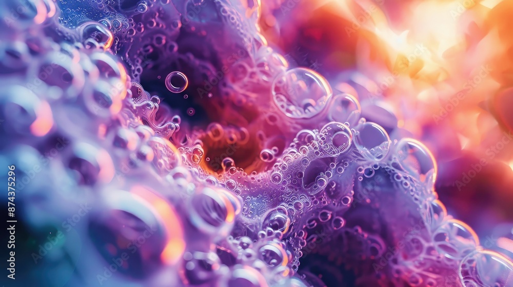 Poster fractal background in abstract form