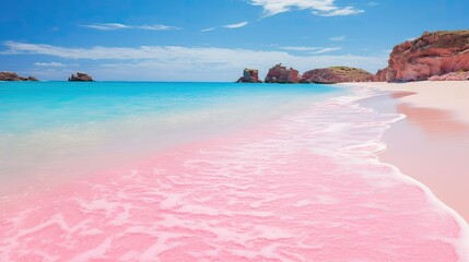 Obraz premium Pink beach 
